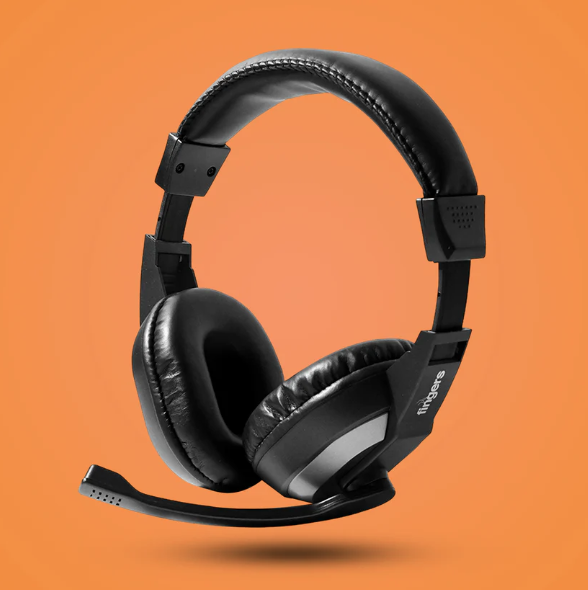 Wired Headset With Adjustable Headband & Noise-Isolating Mic Set