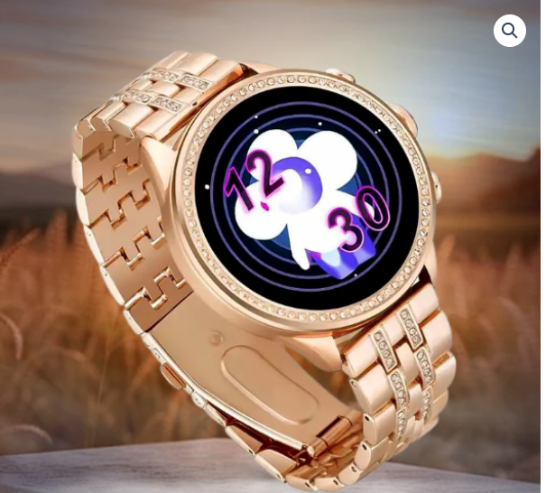 Gen 9 Diamond Strap Latest Edition Smartwatch HD Display 2 Straps Bluetooth Calling Smartwatch for Women’s with ON / Off Logo, All Social Messages & App Notifications