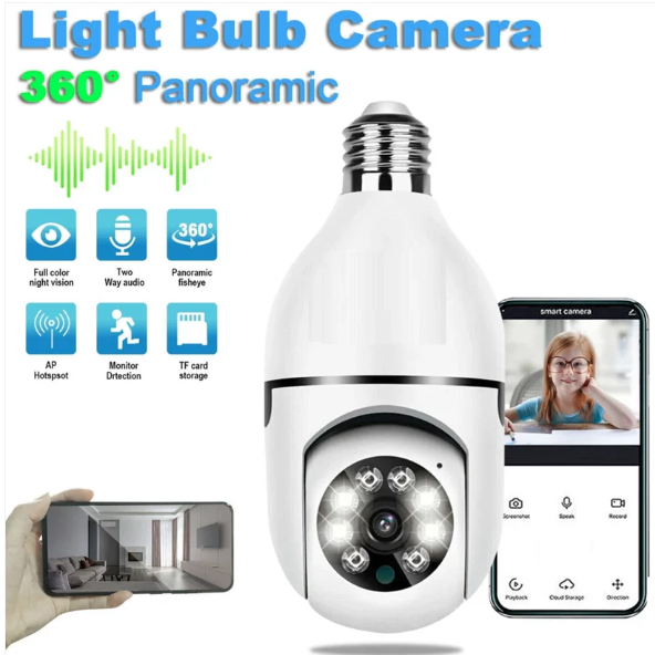 V380 Pro Fisheye 360 Degree Panoramic Wireless WiFi IP CCTV Security Camera