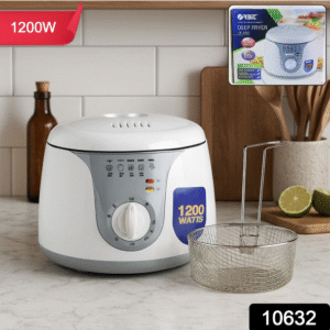 Orbit 1200W Electric Deep Fryer with Adjustable Temperature Control and Detachable Basket