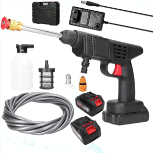 Double Battery Car Washer Gun Wireless High Pressure